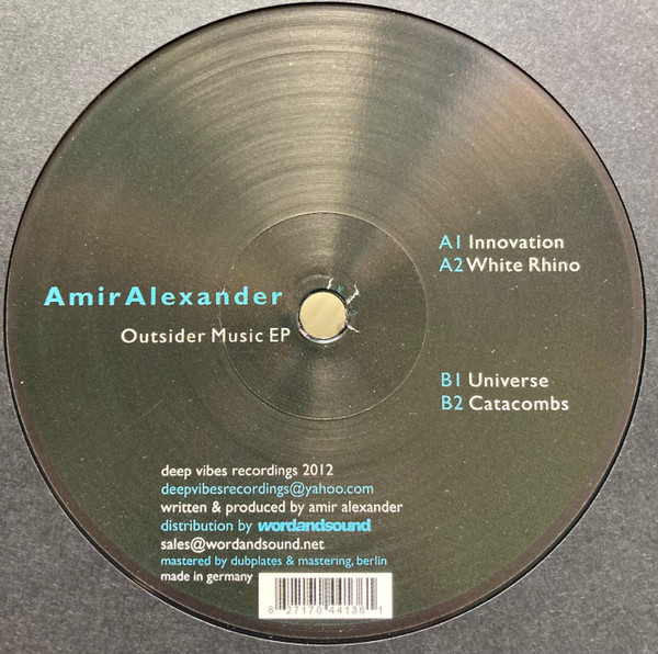 AMIR ALEXANDER - OUTSIDER MUSIC (EP) - 12 Inch vinyl