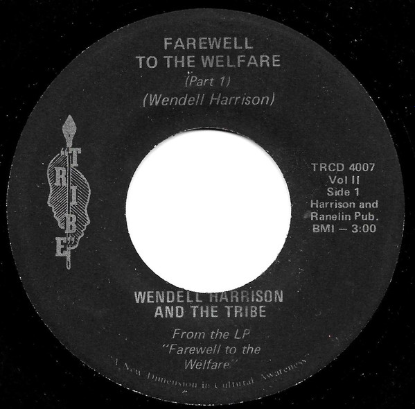 WENDELL HARRISON - FAREWEL TO THE WELFARE - LP Vinyl