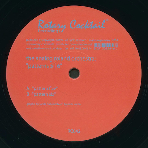 ANALOG ROLAND ORCHESTRA - PATTERNS 5/6 - 12 Inch vinyl