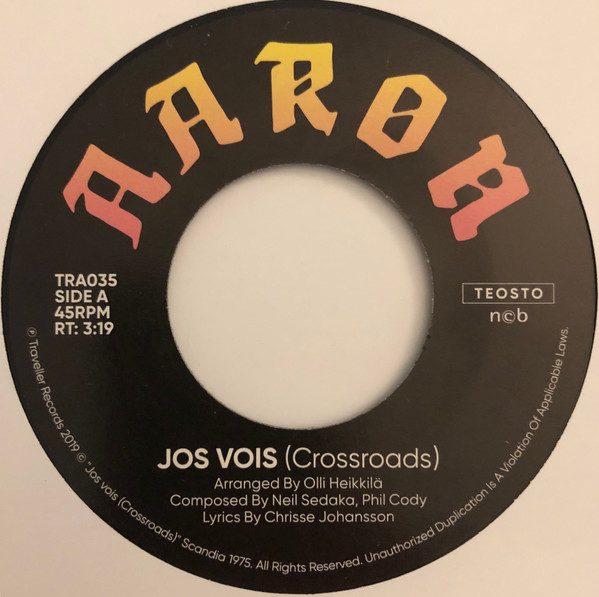 AARON - JOS VOIS (CROSSROADS) & TAIKAUSKO (SUPERSTITION) - 7 inch Vinyl