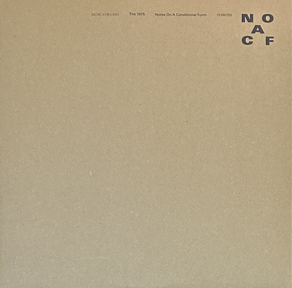 1975 - NOTES ON A CONDITIONAL FORM (CLEAR VINYL) - LP Vinyl