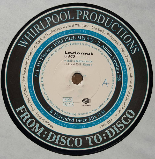 WHIRLPOOL PRODUCTIONS - FROM DISCO 2 DISCO - 12 Inch vinyl