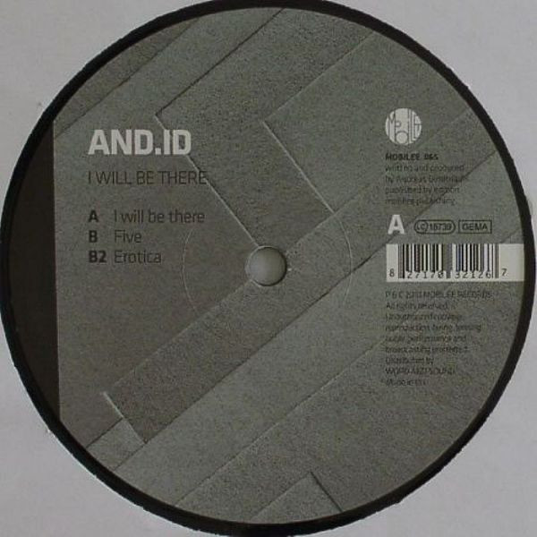 AND.ID - I WILL BE THERE - 12 Inch vinyl