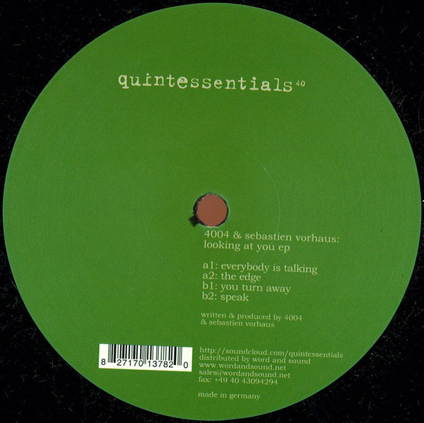 4004 / SEBASTIEN VORHAUS - LOOKING AT YOU EP - 12 Inch vinyl