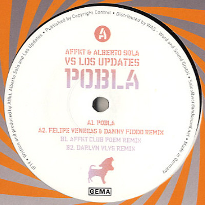 AFFKT & ALBERTO SOLA VS LOS UPDATES - POBLA - 12 Inch vinyl