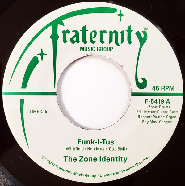 ZONE IDENTITY - FUNK I TUS/LET THE MUSIC TAKE YOUR MIND - 7 inch Vinyl