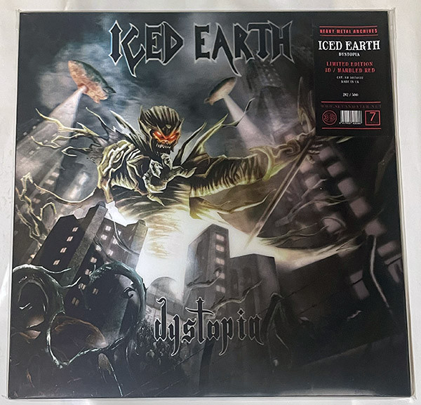 (PRE-ORDER) ICED EARTH - DYSTOPIA (MARBLED RED & BLACK VINYL) - LP Vinyl