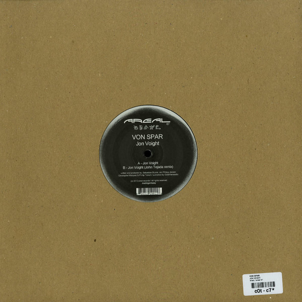 VON SPAR - JON VOIGHT - 12 Inch vinyl