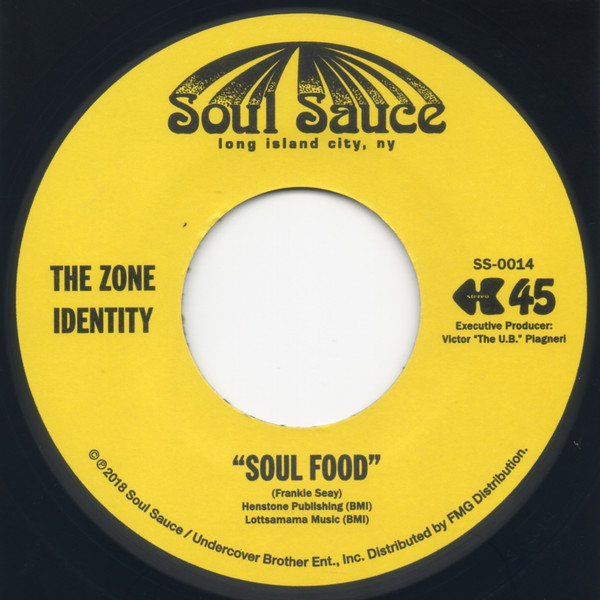 ZONE IDENTITY - SOUL FOOD/MELTING POT - 7 inch Vinyl