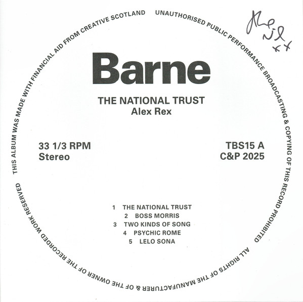 ALEX REX - NATIONAL TRUST - LP Vinyl