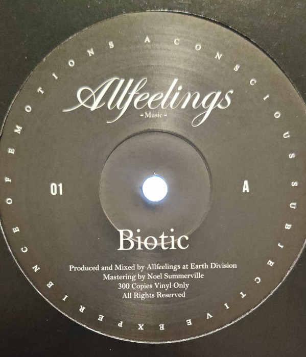 ALLFEELINGS - BIOTIC - LP Vinyl