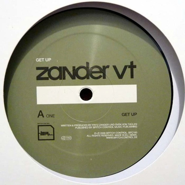 ZANDER VT - GET UP - 12 Inch vinyl