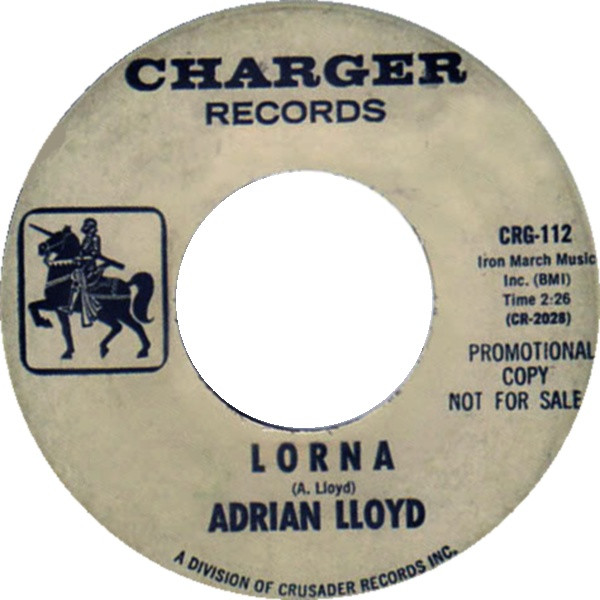 ADRIAN LLOYD - LORNA - 7 inch Vinyl
