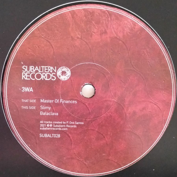 3WA - MASTER OF FINANCES/SLIMY / BALACLAVA - LP Vinyl
