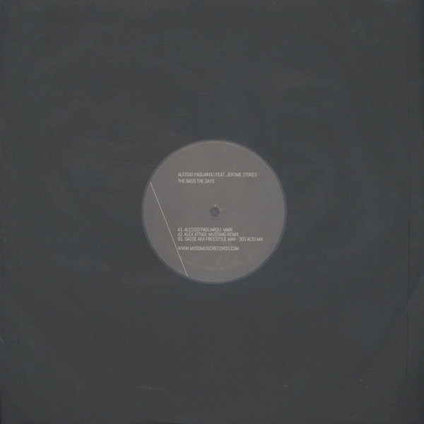 Ny00MzY5LmpwZWc-2.jpeg ALESSIO PAGLIAROLI - BASS THE DAYS - 12 Inch vinyl