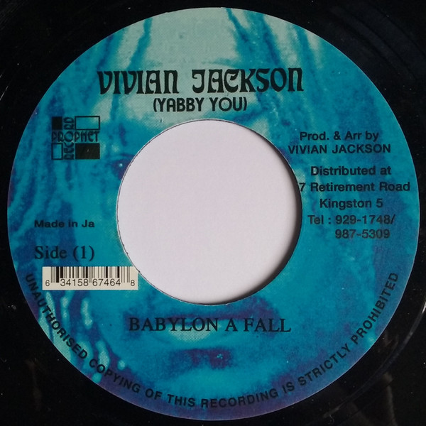 Ny01MzQyLmpwZWc-2.jpeg VIVIAN (YABBY YOU) JACKSON - BABYLON A FALL/VERSION - LP Vinyl