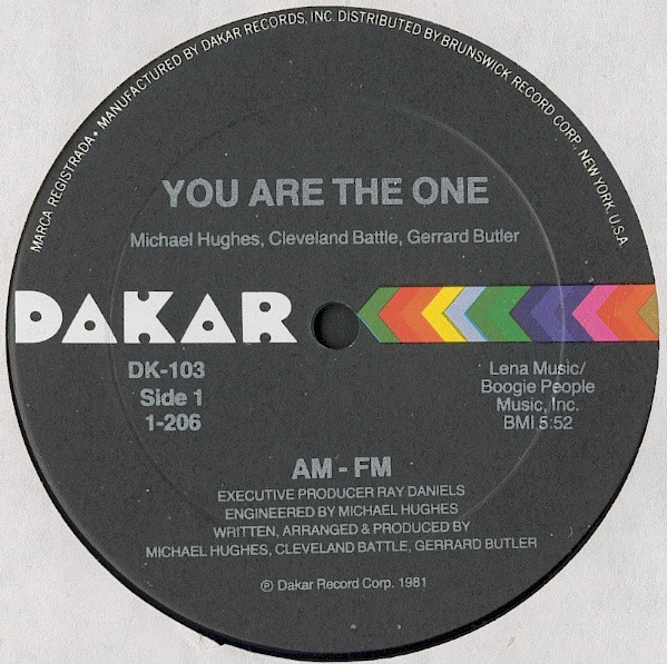 AM-FM - YOU ARE THE ONE - 7 inch Vinyl