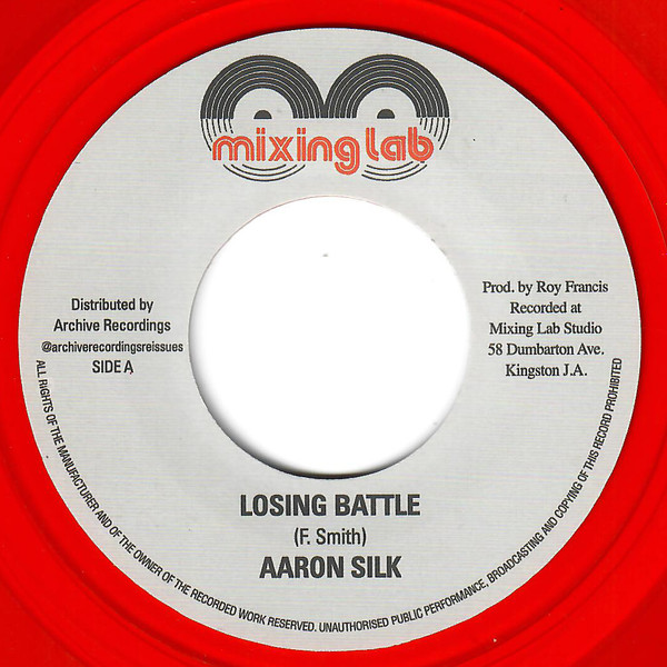 AARON SILK - LOSING BATTLE & LOSING BATTLE VERSION - LP Vinyl
