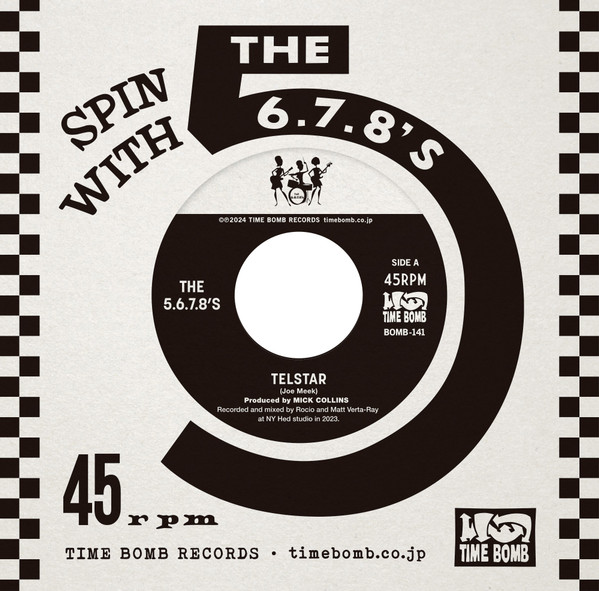 5.6.7.8.'S - TELSTAR/RADIUM GIRLS (CLEAR VINYL) - 7 inch Vinyl