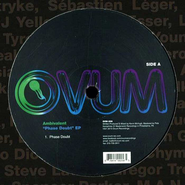 AMBIVALENT - PHASE DOUBT EP - 12 Inch vinyl