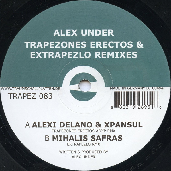 OC02MjUzLmpwZWc.jpeg ALEX UNDER - TRAPEZONES ERECTOS & EXTRAPEZLO REMIXES - 12 Inch vinyl
