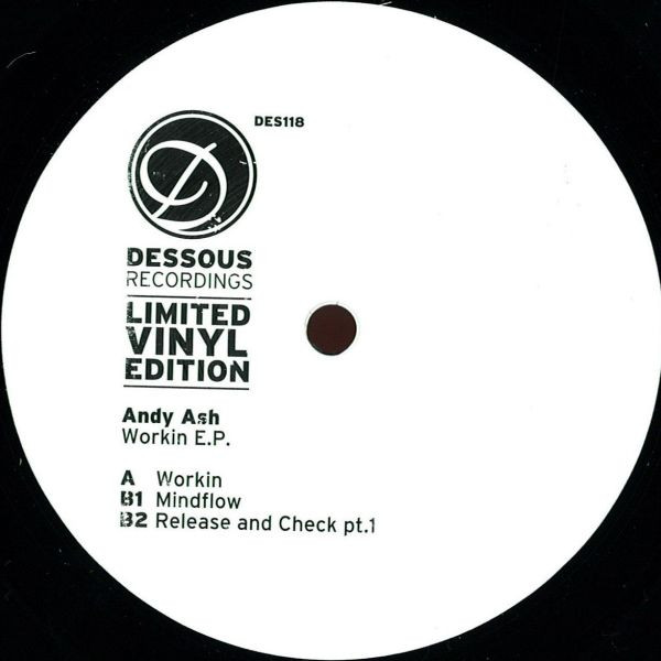 ANDY ASH - WORKIN EP - 12 Inch vinyl