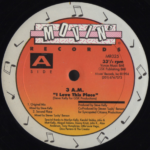 3 A.M - I LOVE THIS PLACE - LP Vinyl