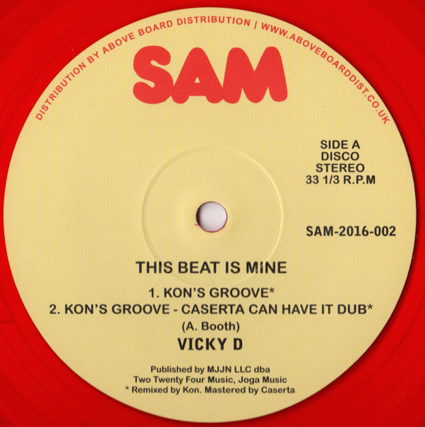 VICKY D - THIS BEAT IS MINE (KONS GROOVE) (RED VINYL) - LP Vinyl