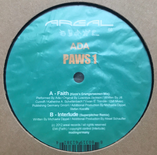 ADA - PAWS 1 - 12 Inch vinyl