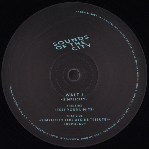 WALT J - SIMPLICITY - 12 Inch vinyl