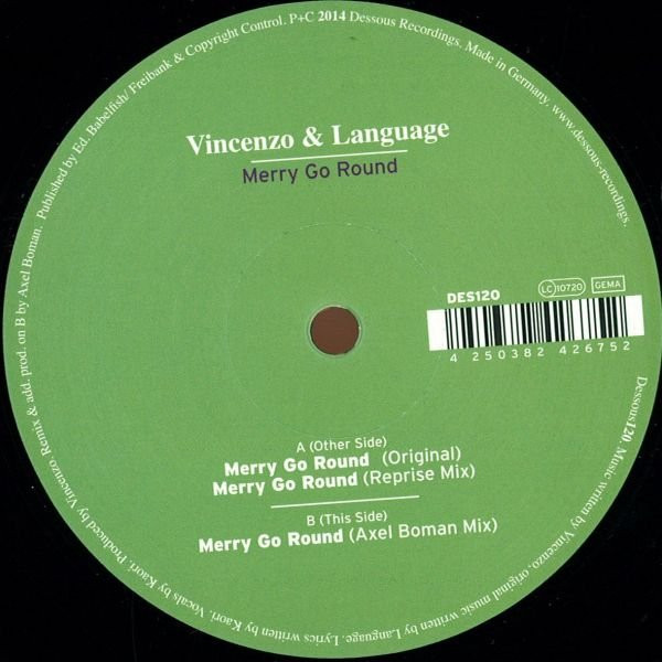 VINCENZO & LANGUAGE - MERRY GO ROUND - 12 Inch vinyl