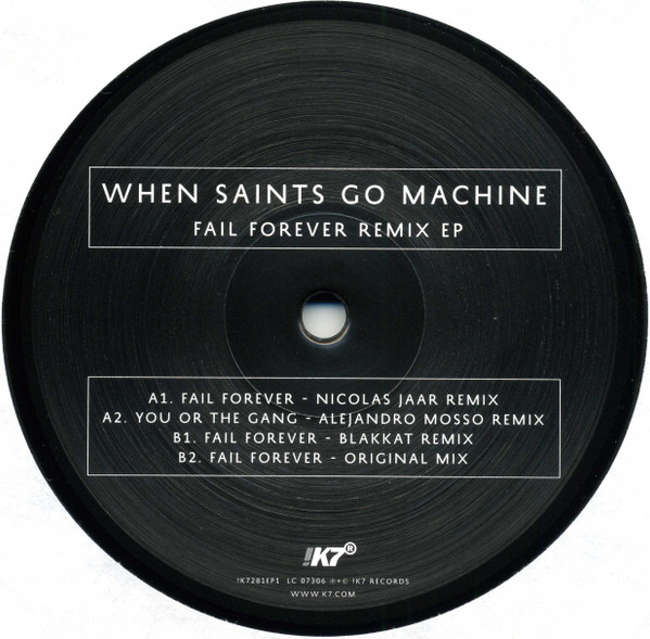 WHEN SAINTS GO MACHINE - FAIL FOREVER REMIX EP - 12 Inch vinyl