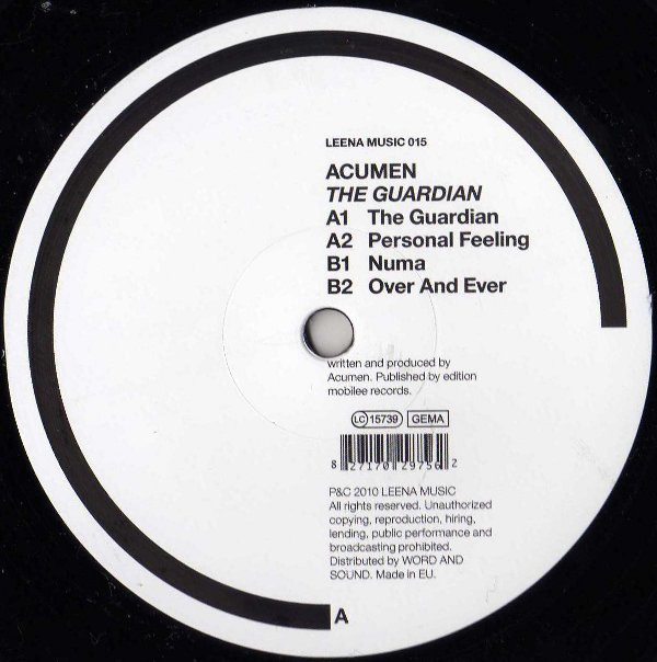 ACUMEN - GUARDIAN - 12 Inch vinyl